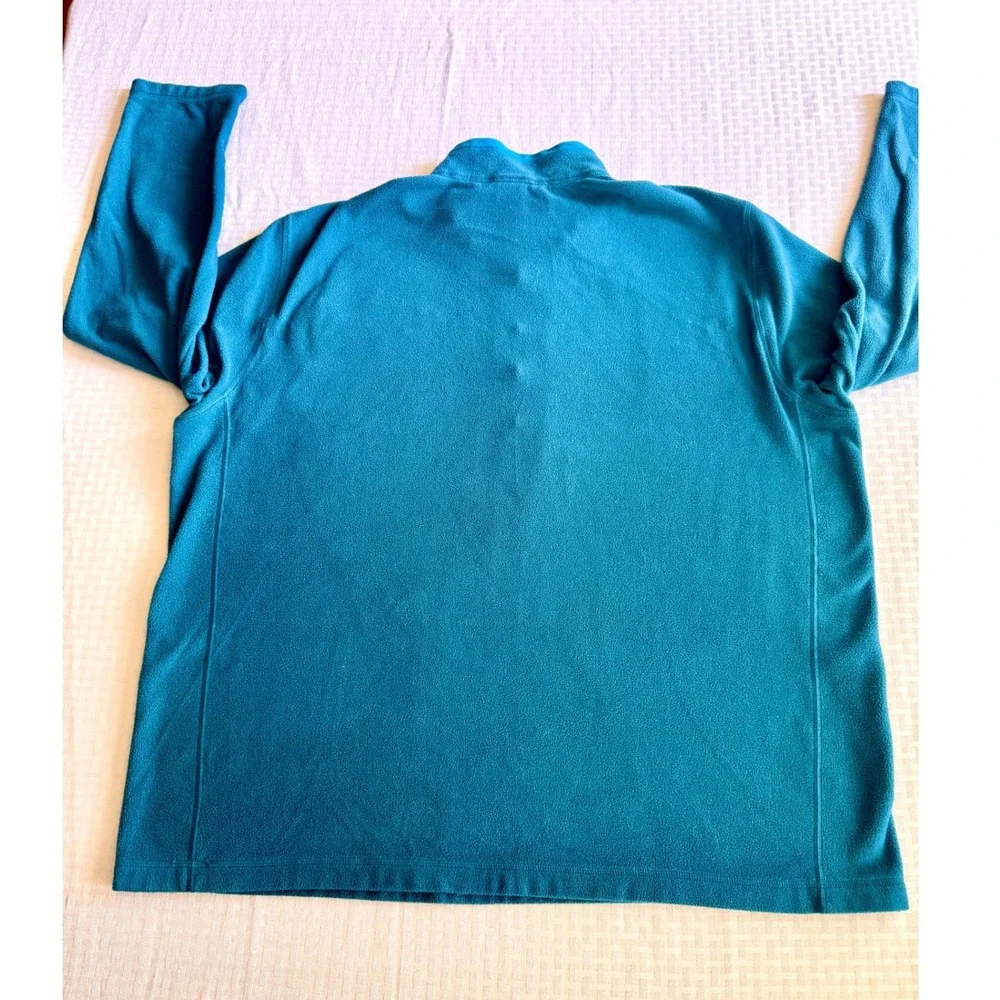 The North Face TKA 100 Fleece Pullover Teal Blue Mens XXL Quarter Zip Sweater